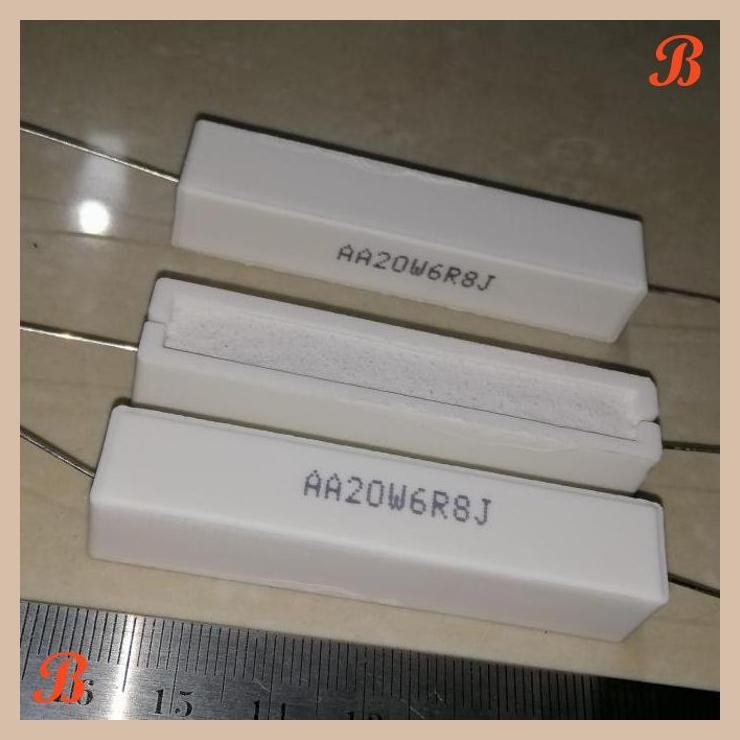 [SRE] 6R8J 6R8 R 6,8 6.8 Ohm 6,8Ohm 20W6R8J 20W 20 Watt Resistor Kapur