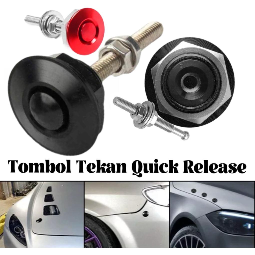 Premium 30Mm Bumper Clip Mobil Hood Lock Clip Car Tombol Tekan Quick Release Push Button Jepitan Bod