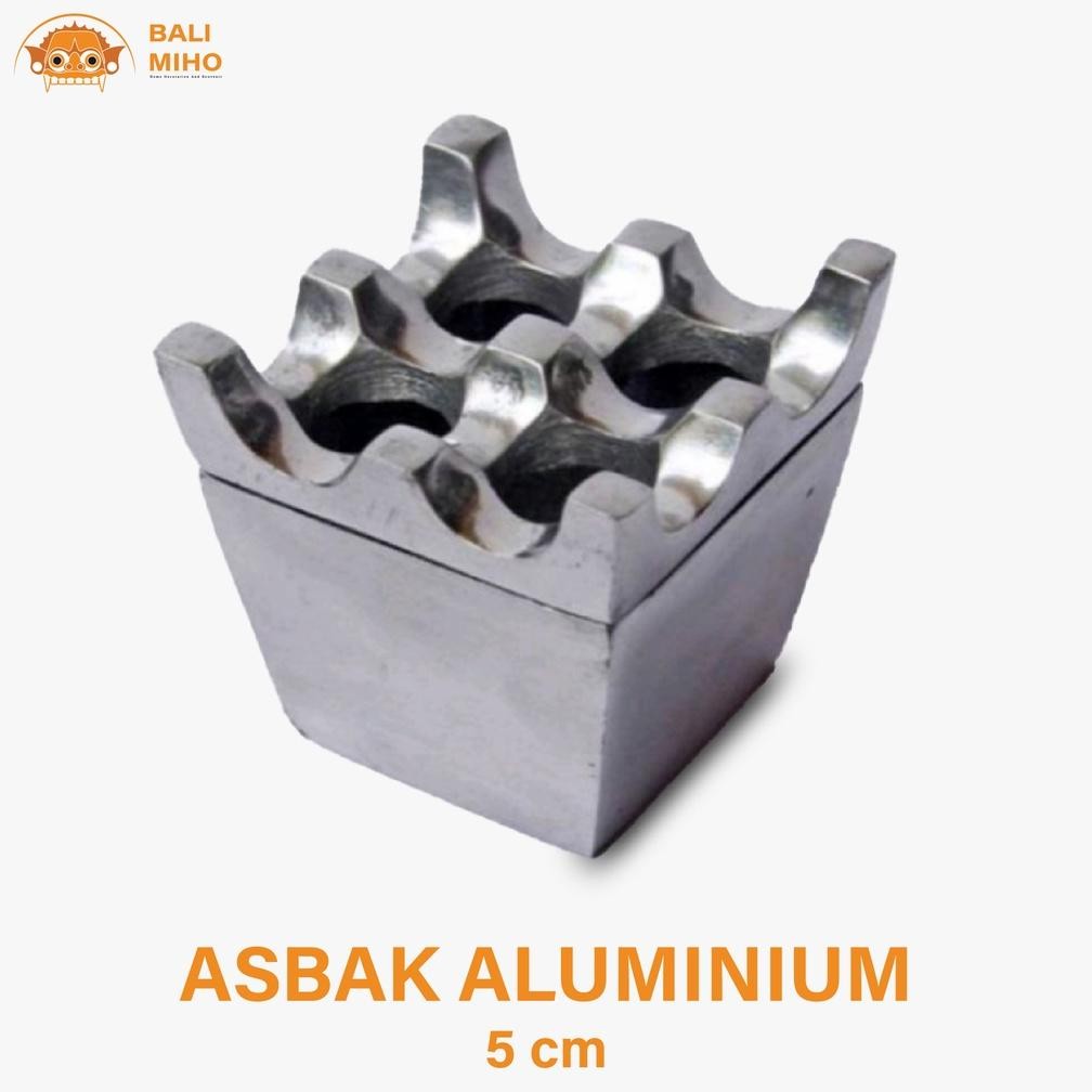 Living Asbak Aluminium Lubang 4 - Asbak Alloy - Asbak Besi - Asbak Rokok Aluminium - Asbak Unik - Al