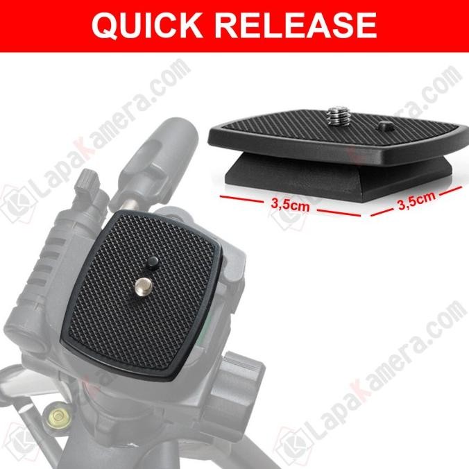 Kepala tripod / Mount tripod quick release plate universal murah
