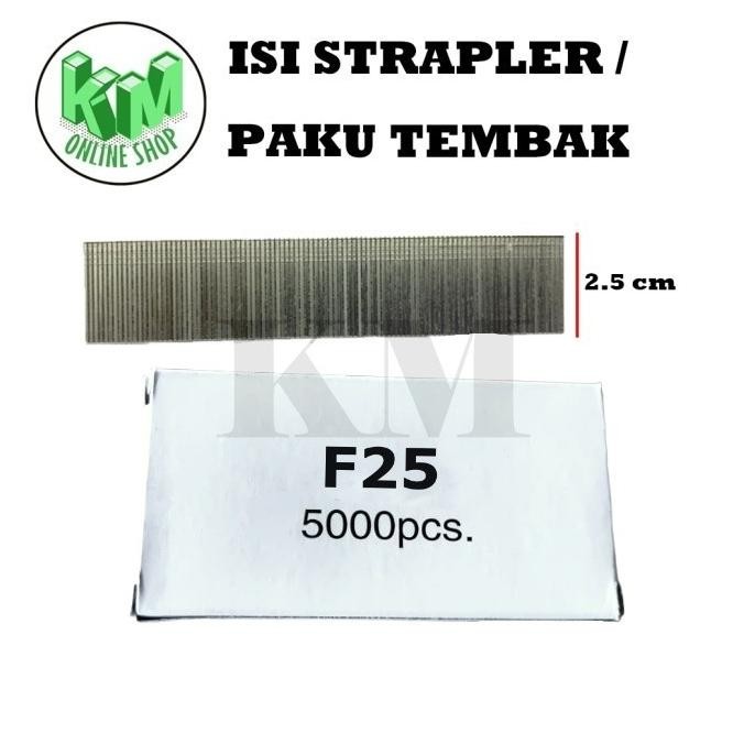 

Isi Straples / Isi Strapler Tembak F 25 Paku Tembak (25mm) PSM Auto