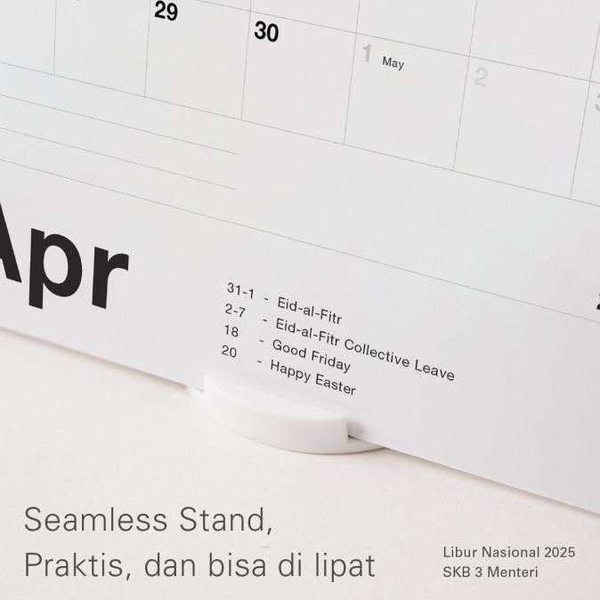 

Kalender meja 2025 aesthetic kalender duduk desk calendar planner murah