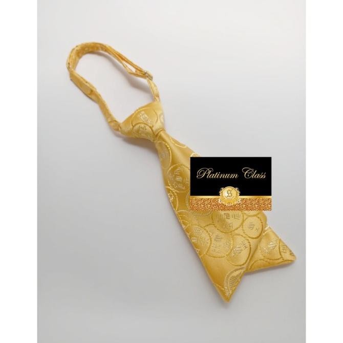 new  dasi imlek cheongsam gold golden coin pria set pocket square instant murah