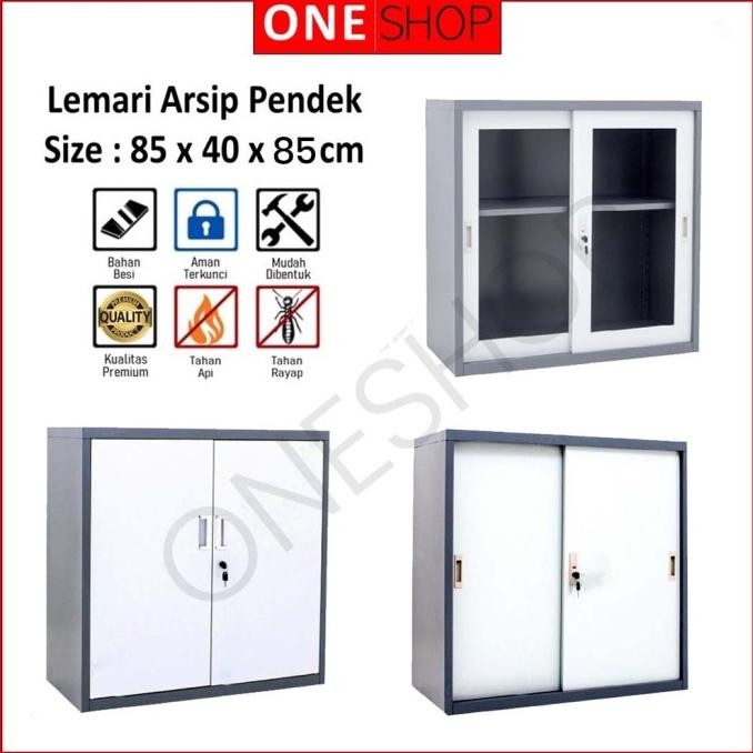 Lemari Arsip Kantor Pendek Setengah Tinggi Lemari Besi Kantor Pendek murah