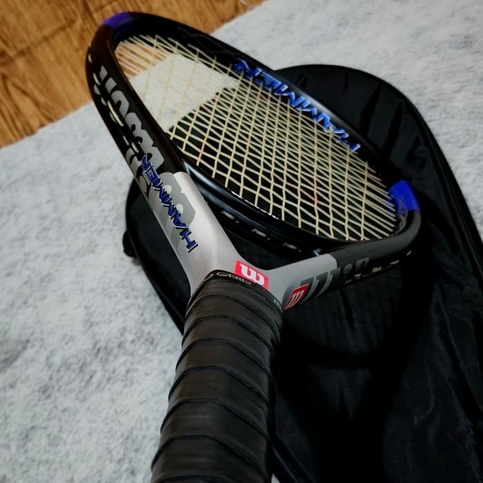 Raket Tenis Wilson Hammer Carbon Siap Paka Import Premium