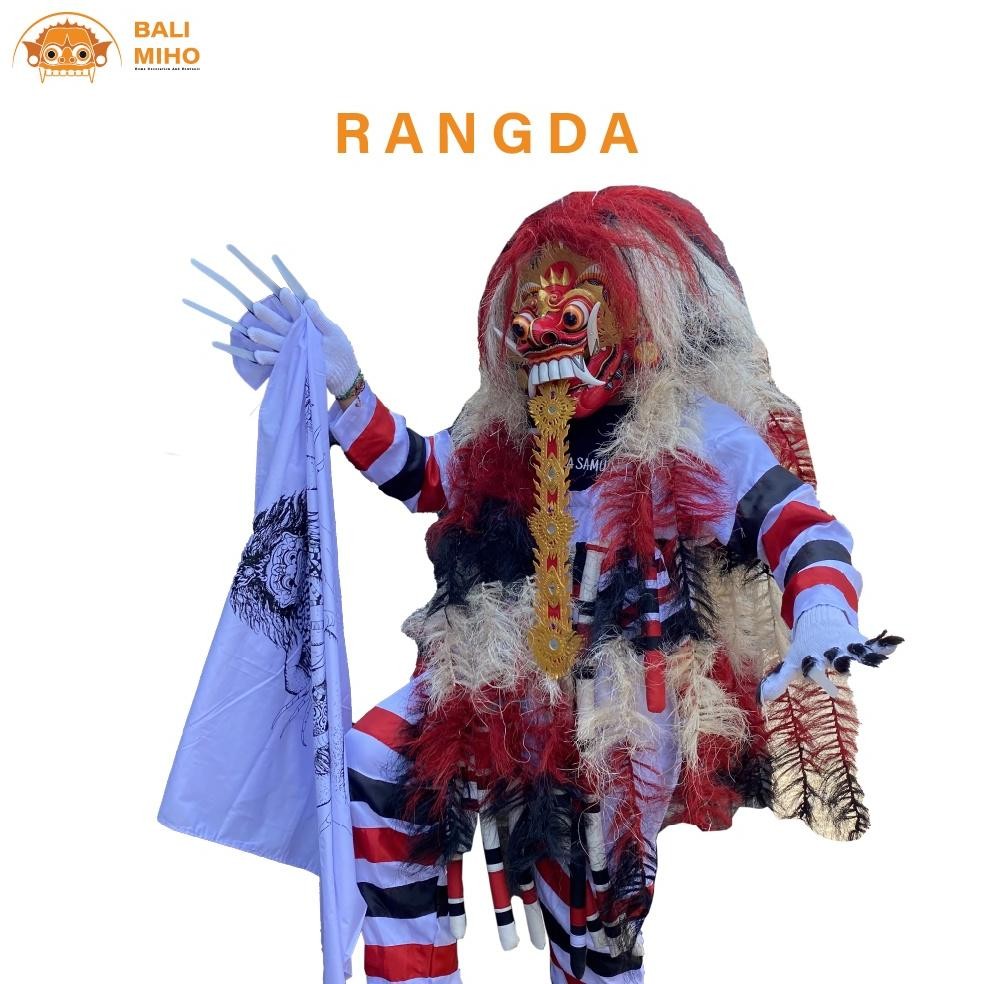 Living Pakaian Rangda 1 Set - Rangda Lengkap 1 Set - Rangda Hitam - Topeng Rangda Lengkap - Kostum S