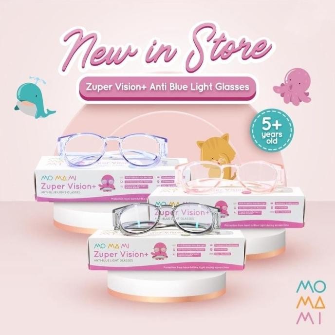 Momami Kids Zuper Vision+ Anti-Blue Light Glasses - Kacamata