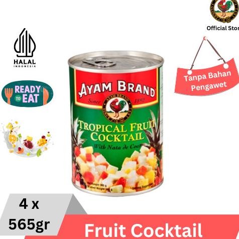 

Sale Ayam Brand - Cocktail Koktil Buah Kaleng 4 Pcs 565Gr
