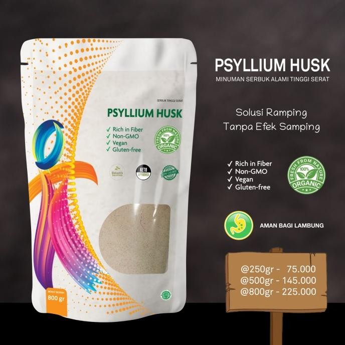 

Murah Psyllium Husk | Diet Keto | Murni Halus 250Gram