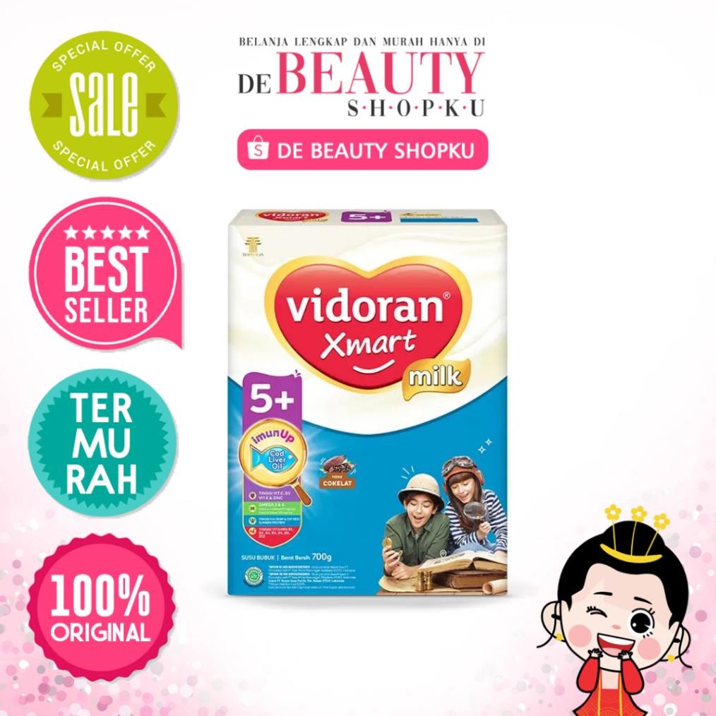 

PROMO! Vidoran Xmart 700gr ALL VARIANT 1+ 3+ 5+ Susu Formula Pertumbuhan dan Imun Anak. DE BEAUTY SHOPKU