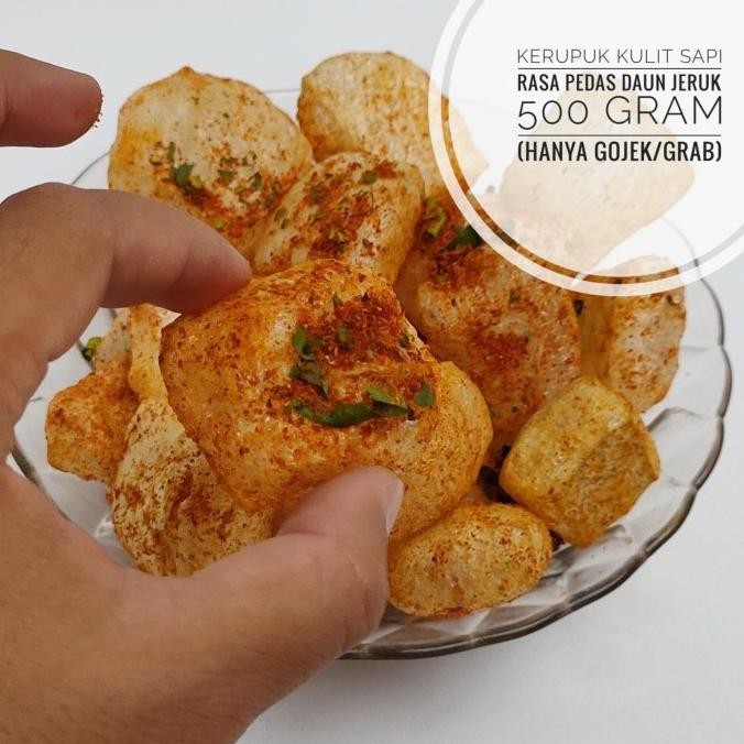 

Sale Kerupuk Kulit Sapi Asli Matang Rasa Pedas Daun Jeruk 500 Gr - Krupuk
