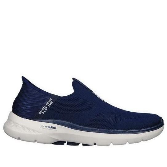 Skechers Go Walk 6 Slip ins Men's Walking Shoes - Navy ORIGINAL
