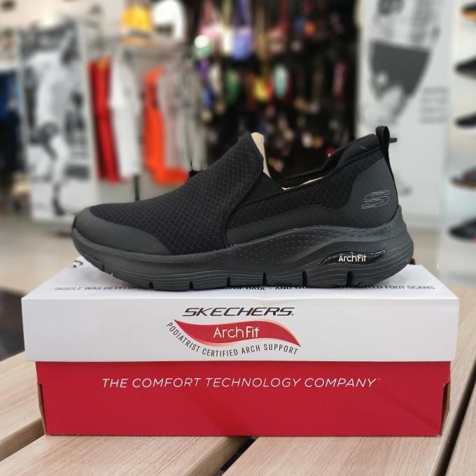 Sepatu Sneakers - SKECHERS Arch Fit - Banlin / Black [232043/BBK]