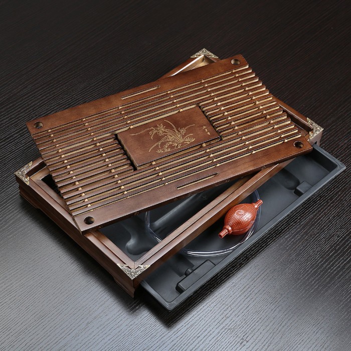PREMIUM nampan teh kayu chinese jepang tea - tea tray kayu chinese jepang teh