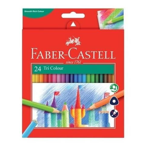 

Terbaru Pensil Warna Tri Colour 24 / 12 Faber Castell / Pensil Warna Segitiga Faber Castell