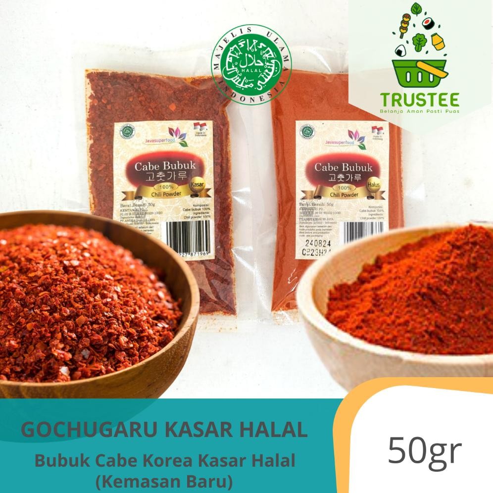 

Byp-27 Promo Gochugaru Halal Mui / Bubuk Cabe Cabai Red Pepper Powder Korea - Kasar & Halus Gochukaru 50Gr