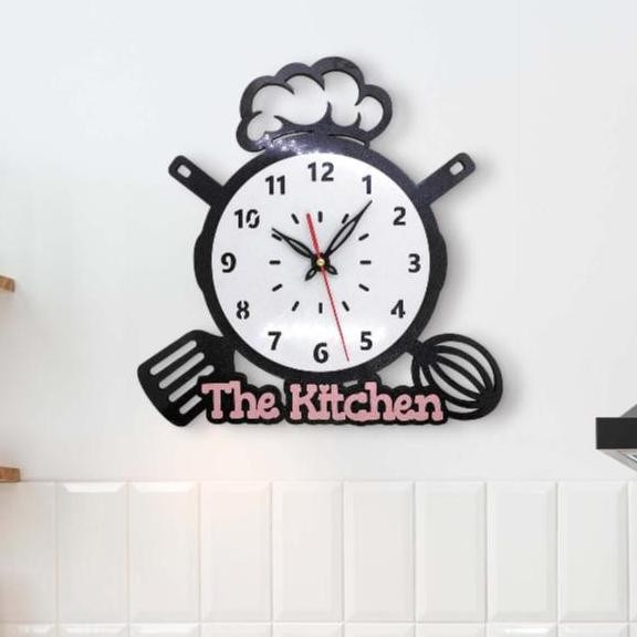 JAM HIASAN DINDING ESTETIK UNIK DAPUR THE KITCHEN JD0013 JAM  DINDING TERMURAH