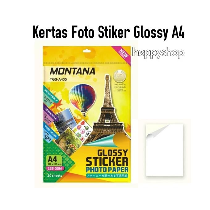 

Kertas Foto Stiker Glossy A4 Terlaris