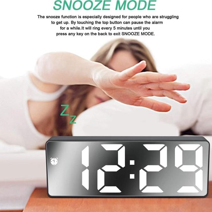 

Jam Meja Digital Led Weker Table Tidur Digital Alarm Clock GH-071 HFS