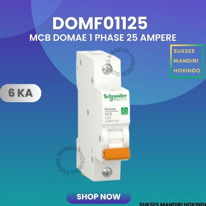 Terjangkau Mcb 1 Phase 25 Ampere 1P 25A 1Pole Schneider Domae Baru 6Ka Ori Sni