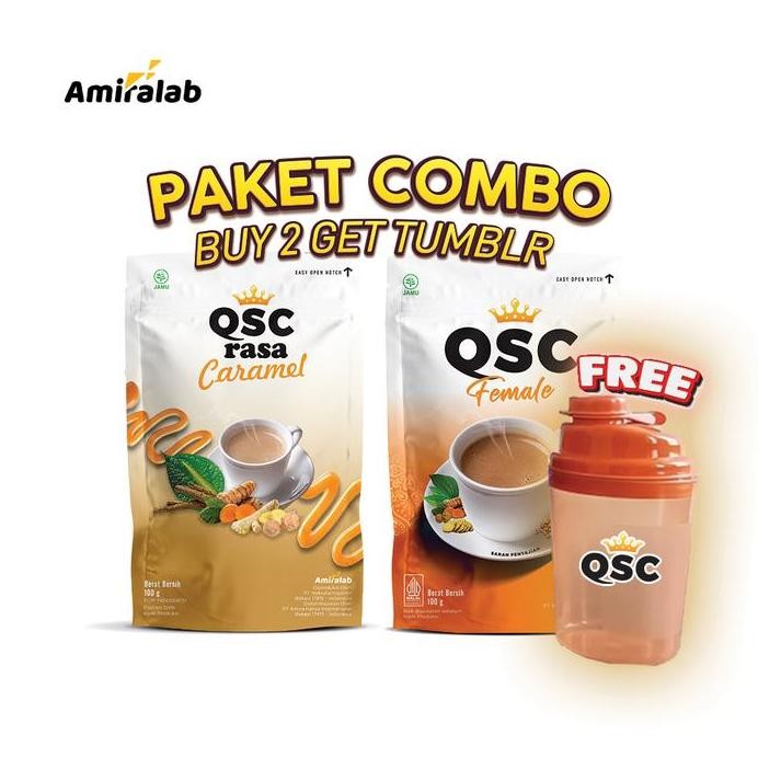 

Terlaris Paket Combo (Free Tumbler) Qsc Female X Qsc Rasa Caramel Lancarkan SiklusWanita Halal&Bpom