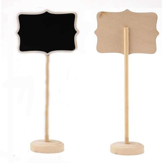 

10Pcs Mini Chalkboard Mini Papan Tulis Mini Papan Kapur Menu Cafe Papan Tulis Kapur Kecil New Stok