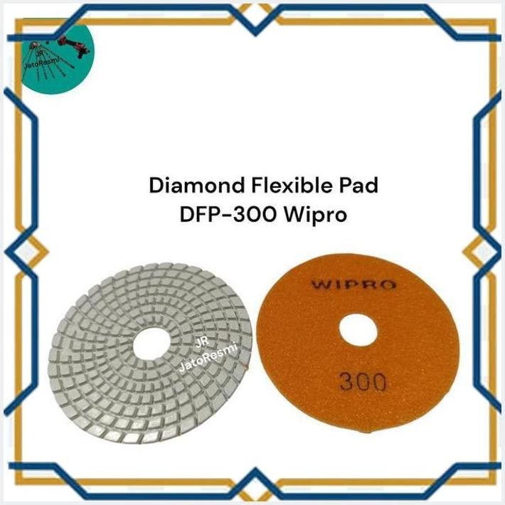 [JAT] DIAMOND FLEXIBLE PAD DFP 300 WIPRO POLES KERAMIK POLES MARMER 4"