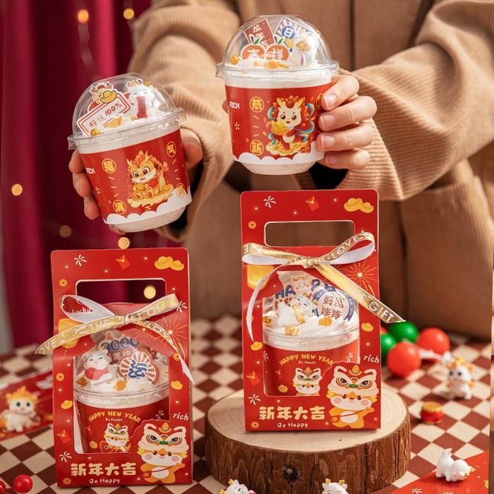 

[10Pcs]Cnysleeve Box Kotak Imlek Mini Packaging Dus Cookies 1 Toples Jar 500Ml