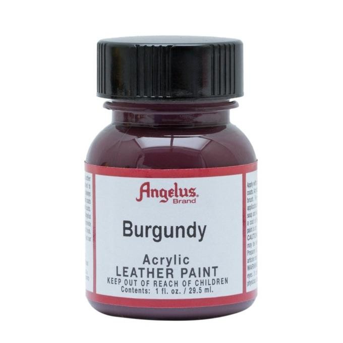 

Angelus Burgundy Leather Paint Cat Bahan Kulit 1 Oz 29ML USA