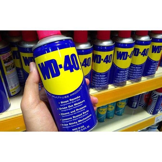Terlaris Wd-40 Cairan Pembersih Mesin Spray Lubricant Pelumas Rantai Rante Sepeda Motor Engsel Jende