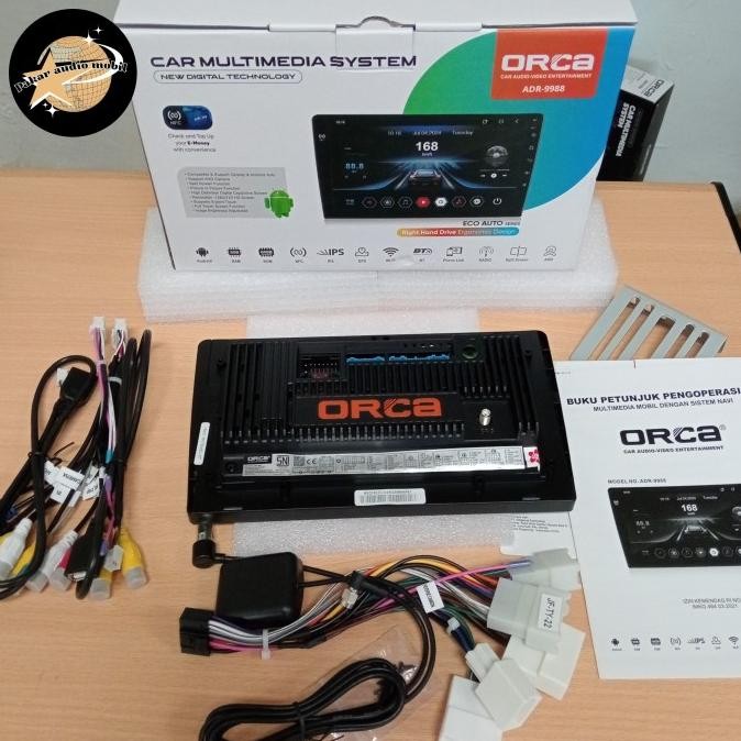 New Head Unit Android Orca Eco Auto ADR-9988 9 INCH ram 2 gb + rom 64 gb / Orca Eco Auto Series NFC 