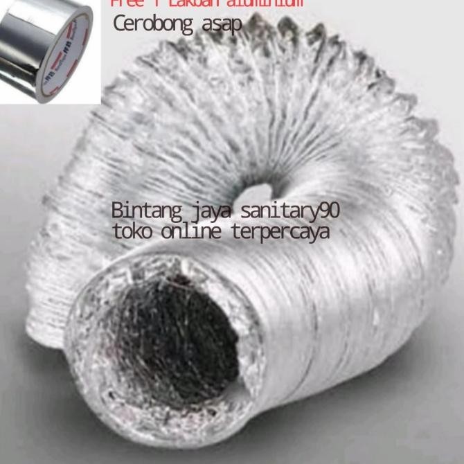 CEROBONG ASAP COOKER HOOD 8 INCHI 10 METER/FLXIBLE ASAP COOKER HOOD 8 TERMURAH