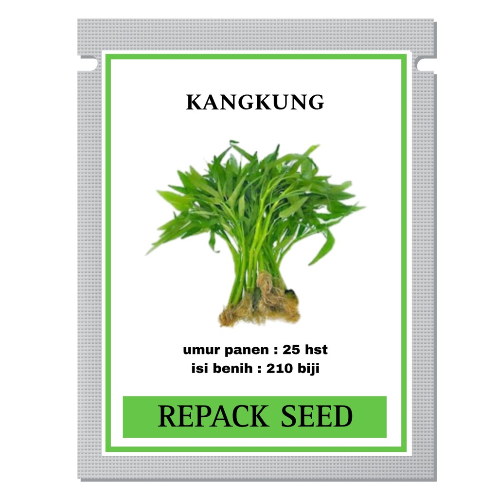 210 Biji - Benih Kangkung Daun Lebar  - Bibit Tanaman Sayur Sayuran Benih Sayuran Kangkung