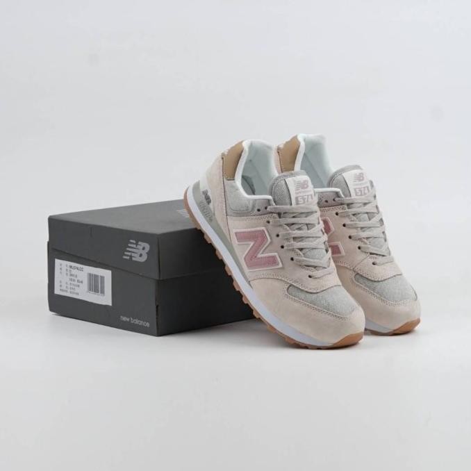 Sale New Balance 574 Beige Pink