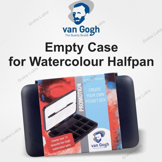 

BEBAS ONGKIR - Van Gogh Empty Case for Watercolour Halfpan