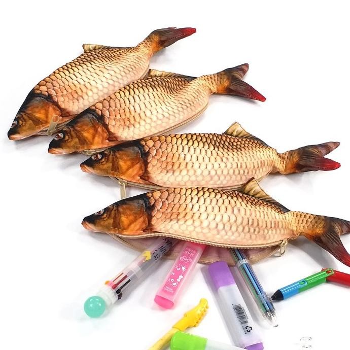 

Terbaru Tempat Pensil Ikan Mas Karper Kecoklatan Shrelo Unik Back To School Anak Kantor Hobby Ikan Hias Buatan Indonesia