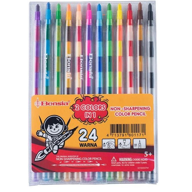 

Terbaru BENSIA Crayon susun 24 Warna CANO-81 pensil warna