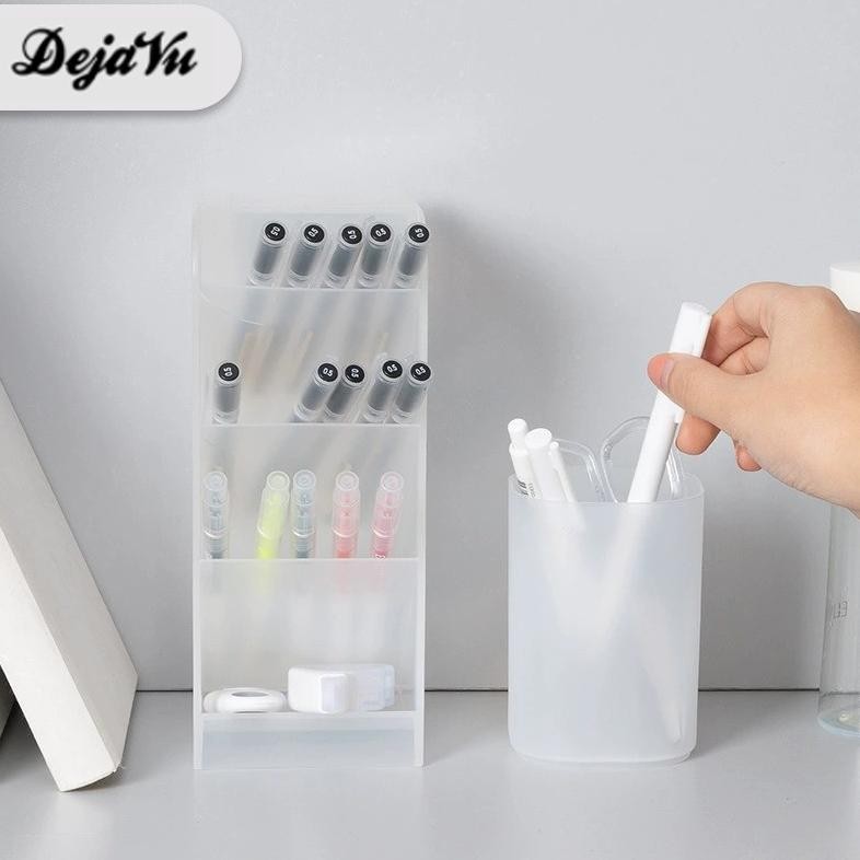 

''Terlaris" Dejavu Alat Tulis Pencil Transparan Kotak Kosmetik Organizer Meja Mini Rak Pulpen Stand Organiser Storage Box Serbaguna Organizer Alat Tulis Hrm329 Murah