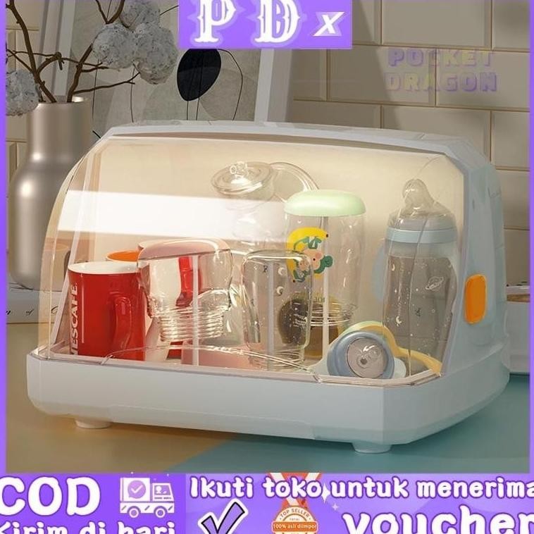 Sterilisasi UV Botol Bayi Sterilisasi Pengering Botol Bayi Rumah Sterilisasi Desktop Tahan Debu Tutu