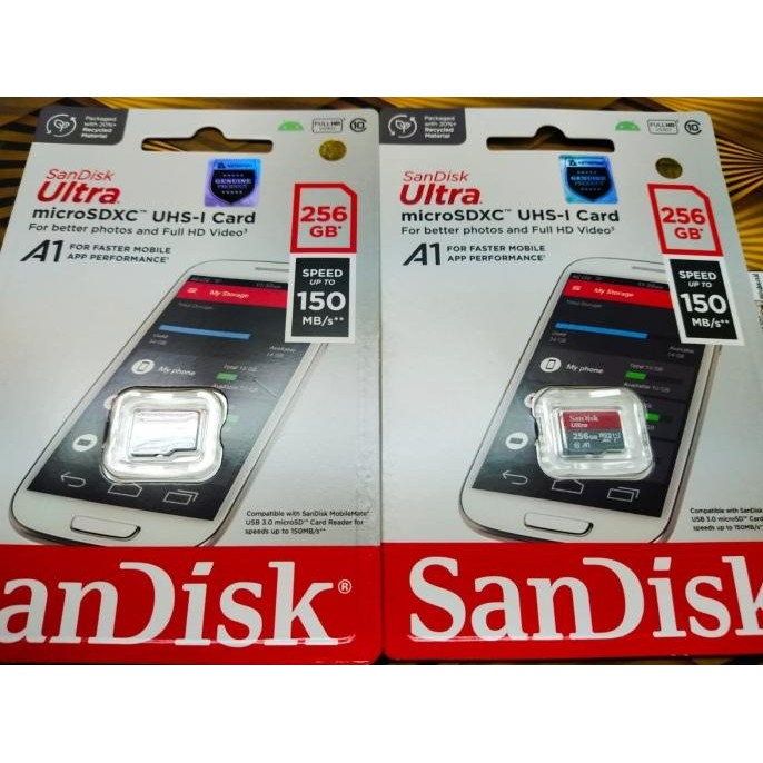 Micro SD Sandisk 256gb Ultra A1 Original