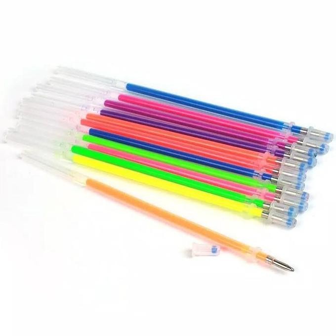 

60pc Refill Pulpen Gel Ink 1.0mm BallPoint Graffiti Fluorescent -RPG01