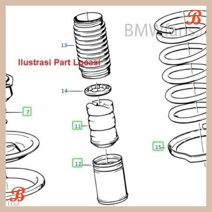 [BSB] UPPER SPRING PLATE DUDUKAN BESI PER DEPAN BMW E30 318I 320I 323I