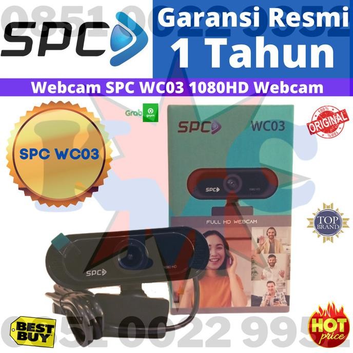 WEBCAM SPC WC02 1080P 2 MP FULL HD WEBCAM SPC WC02 WC 02 Terlaris