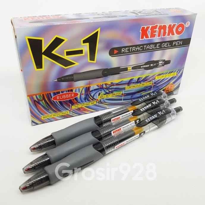 

Tersedia (Per 12) Pulpen Gel Kenko K-1