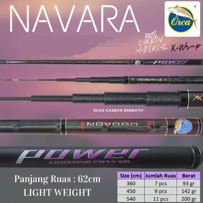 Tegek Orca Navara Kaku Ringan High Carbon Co