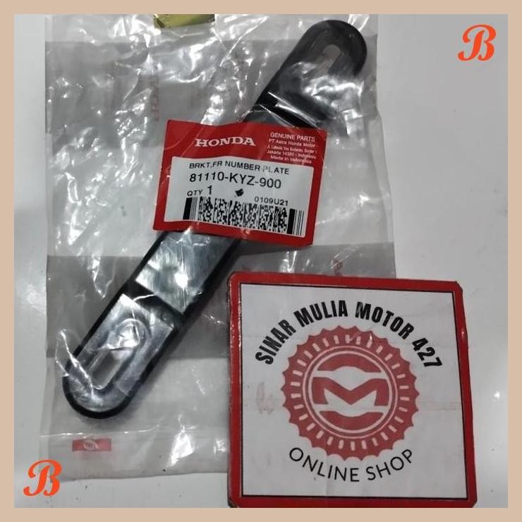 [SMM] DUDUKAN PLAT NOMER BEAT FI VARIO ORI AHM 81110-KYZ-900