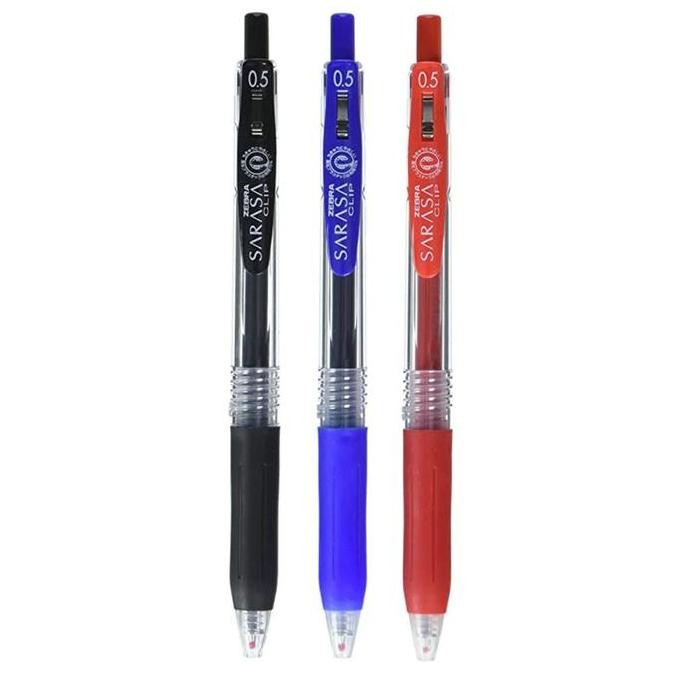 

Tersedia Pulpen Zebra Sarasa Clip Gel 0.5/0.7 Mm - Hitam Biru Merah Lusinan (1 Pack 12 Pcs)