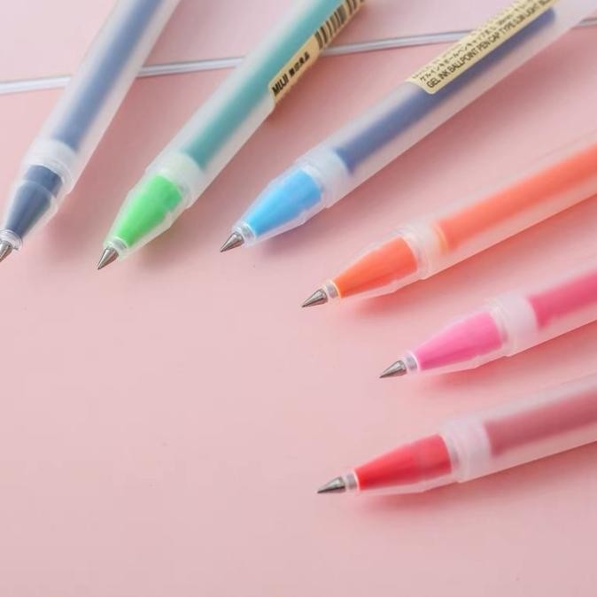

Tersedia Muji Cap Type Gel Ink Pen 0.38Mm 0.5Mm Pulpen Original Muji