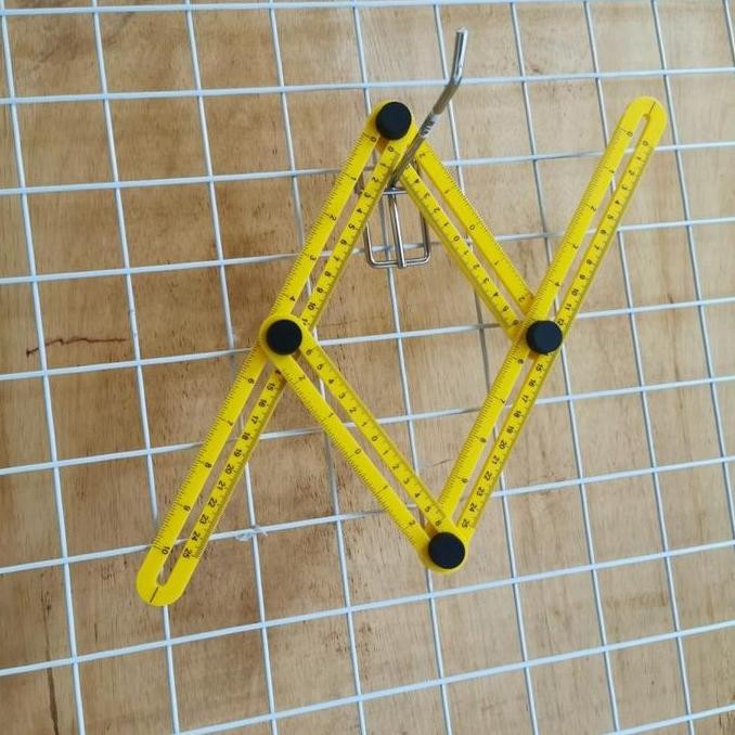 

siap kirim penggaris tukang keramik angle izer 4 lipat sudut plastik