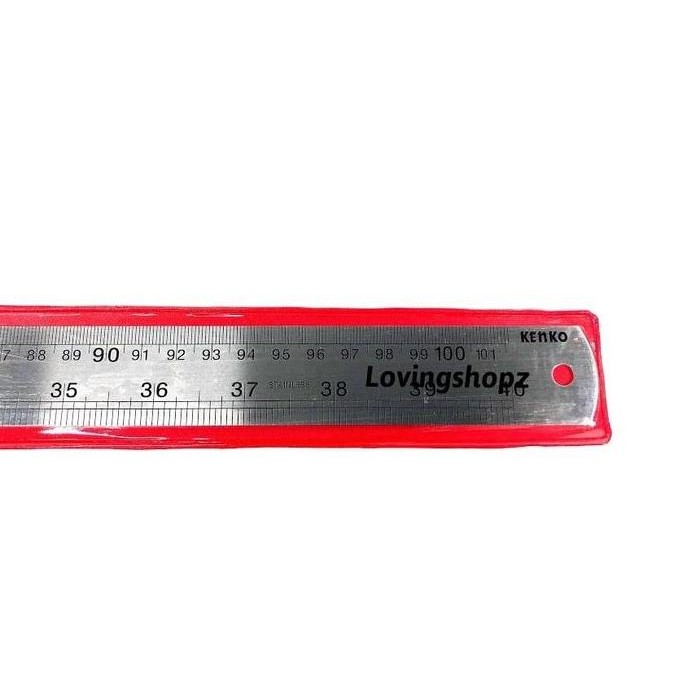 

siap kirim penggaris besi stainless 100 cm, lebar 3 cm alat kantor